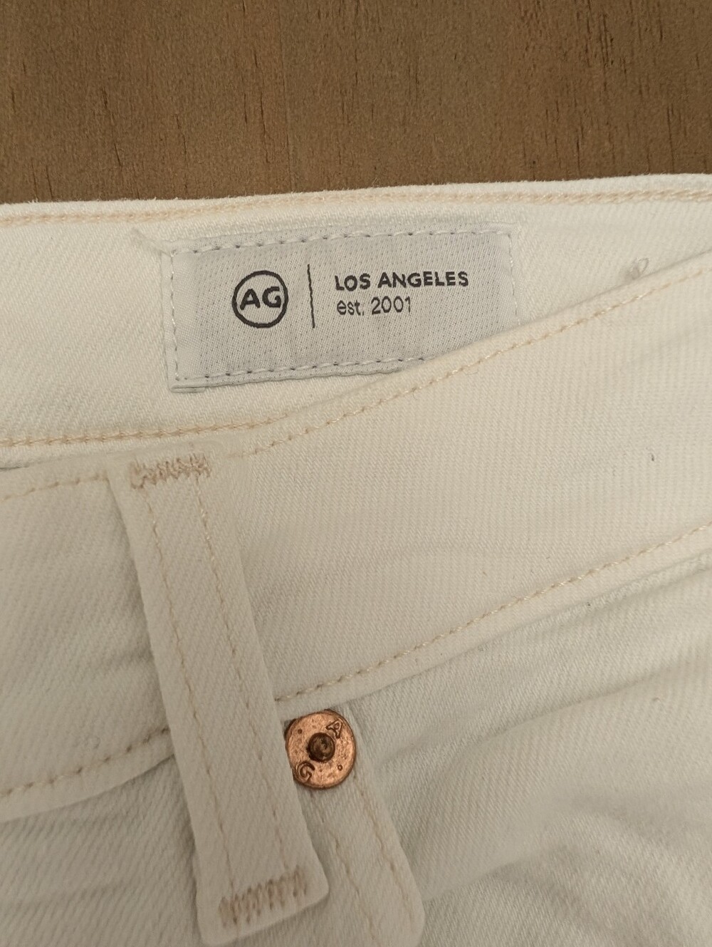 AG Brinley Mid-rise Straight Leg Jeans Gallery White Women's Size 27 - Picture 4 of 13